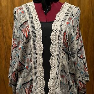 retro looking light jacket top, ladies